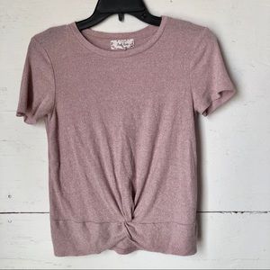 Pink Rose darling dusty rose knit t-shirt …